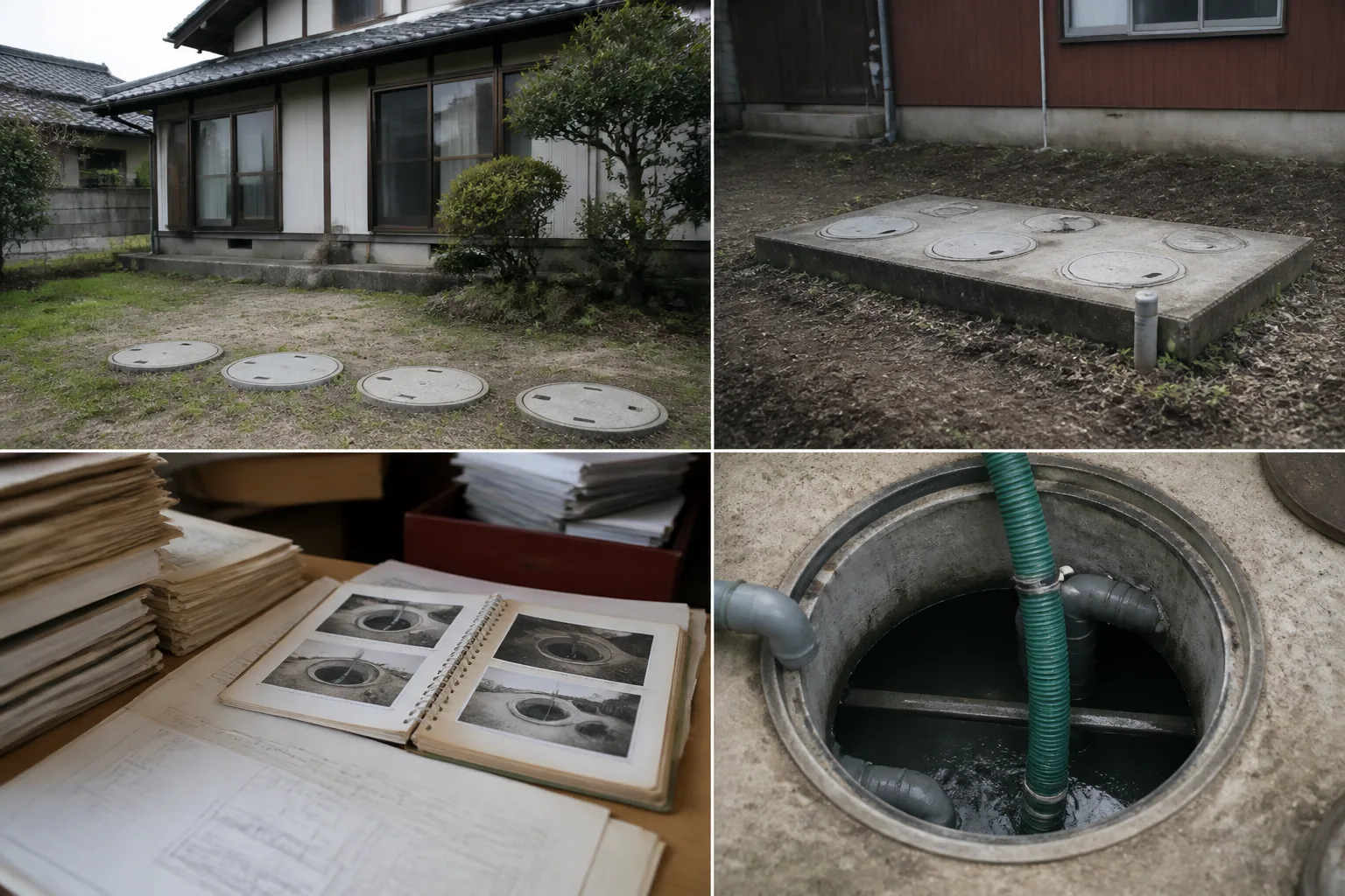 浄化槽がある家の解体。撤去と埋戻しを確認の確認ポイント 1