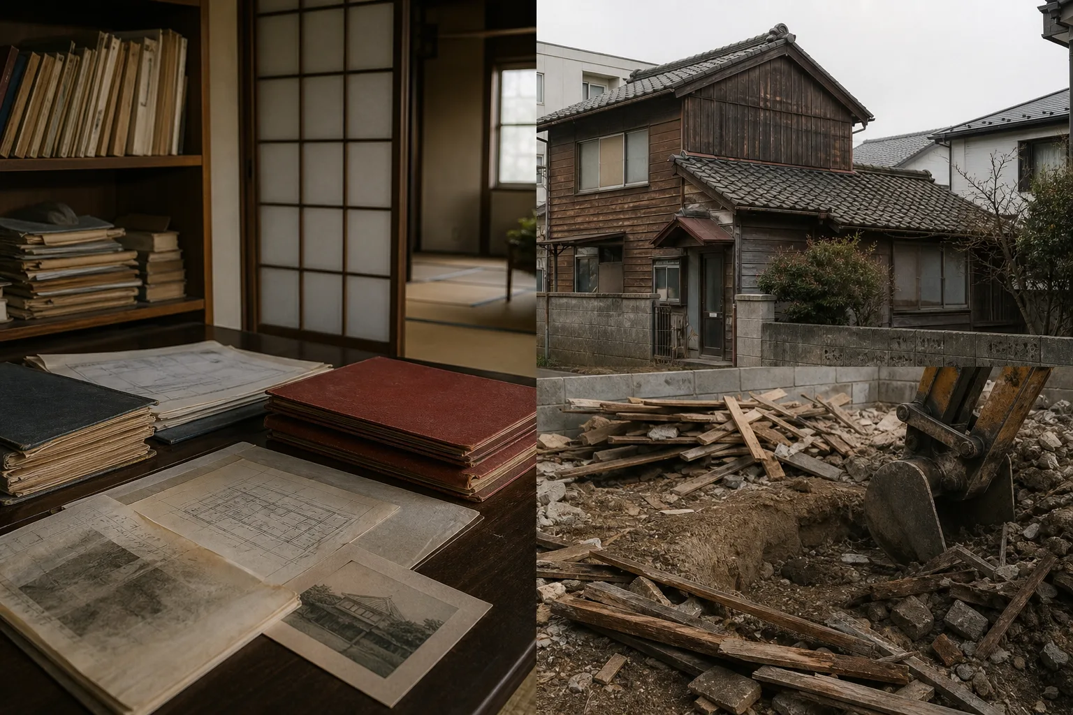 木造住宅の解体期間。着工までを含めた予定表