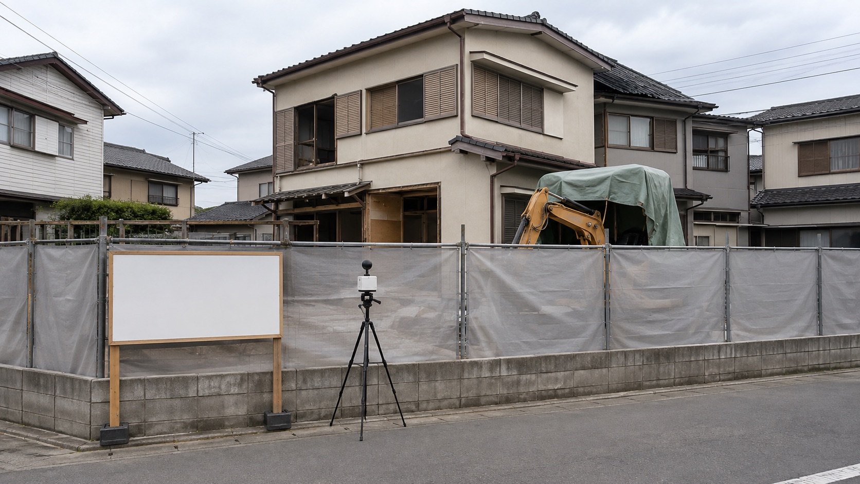 住宅解体前に騒音・振動の測定と近隣説明を準備するテーマ画像